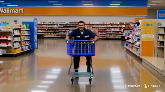 Walmart Shopping Trip with Dramatic Twist – AI Generated Video | Hailuo AI