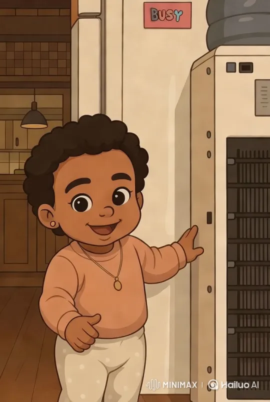 Child in Cozy Kitchen Interacts with Appliance – AI Generated Video | Hailuo AI