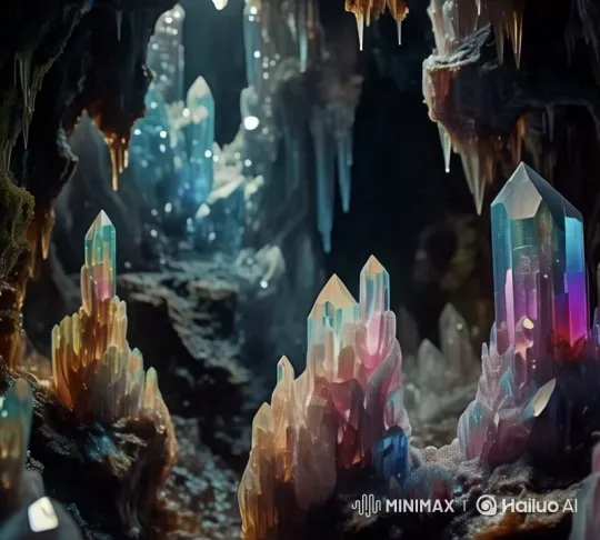 Magical Underground Cavern with Enchanting Crystals – AI Generated Video | Hailuo AI