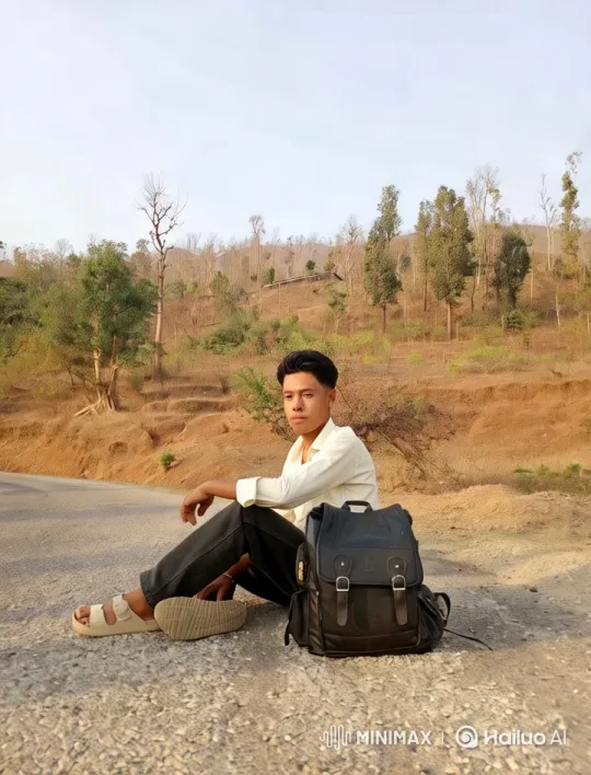 Contemplative Young Man on Gravel Road – AI Generated Video | Hailuo AI