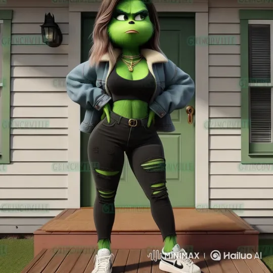 Green Girl Dances Cha Cha Slide in Stylish Outfit – AI Generated Video | Hailuo AI