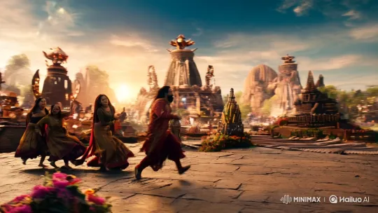 Indian Epic Meets Sci-Fi in Cinematic Fusion – AI Generated Video | Hailuo AI