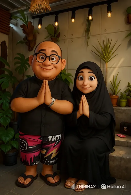 Animated Characters in Cozy Indoor Garden Setting – AI Generated Video | Hailuo AI