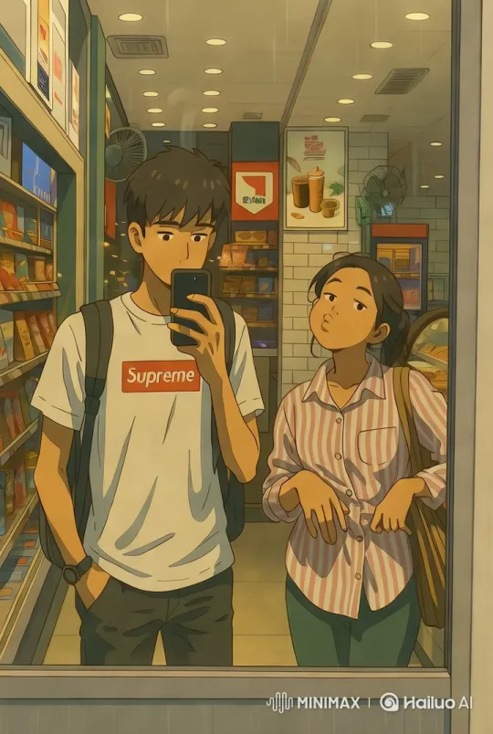 Aesthetic Convenience Store Scene with Cute Characters – AI Generated Video | Hailuo AI