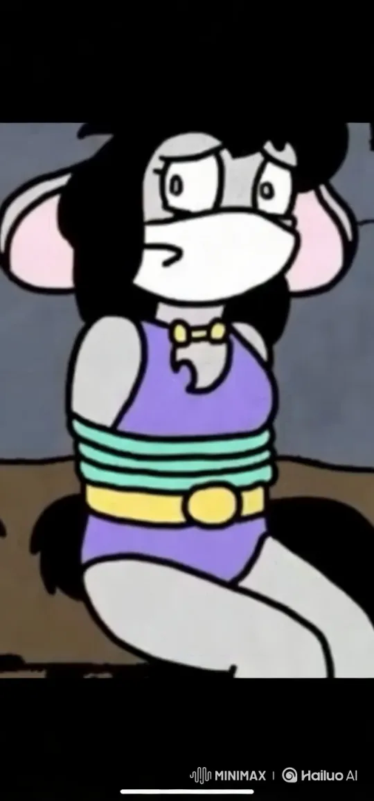 Cartoon Mouse Gagged, Bound, and Distressed – AI Generated Video | Hailuo AI