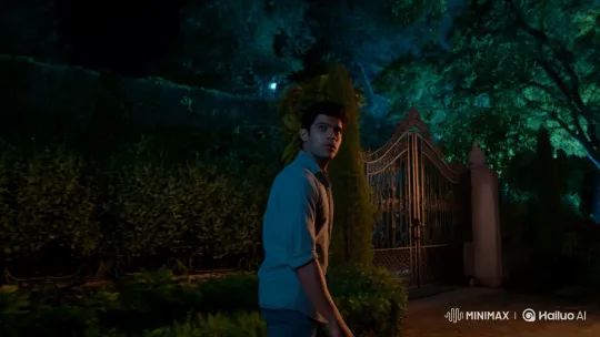 Determined Young Man Confronts Garden's Mystery – AI Generated Video | Hailuo AI