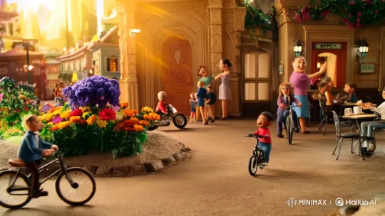 Fantasy Miniature City Comes Alive in Morning Glow – AI Generated Video | Hailuo AI
