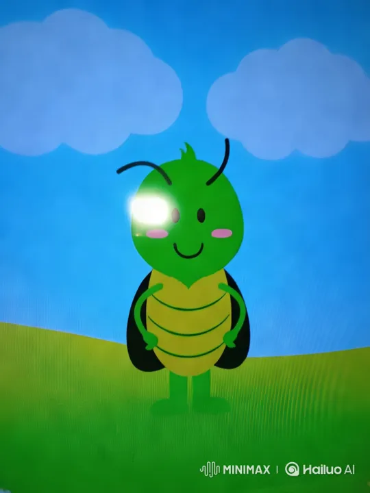 Cheerful Green Insect on Vibrant Hill Animation – AI Generated Video | Hailuo AI
