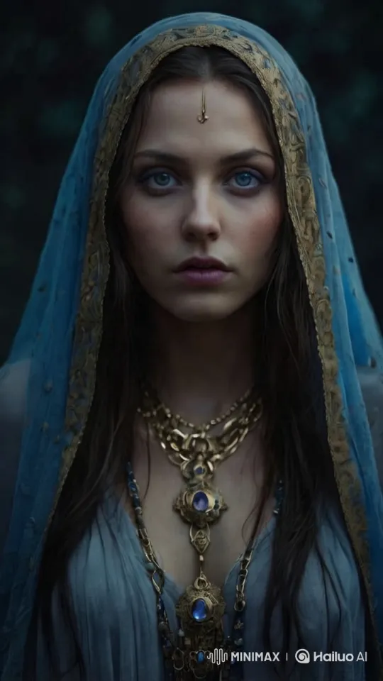 Mystical Woman with Ethereal Gaze Reveals Secret – AI Generated Video | Hailuo AI