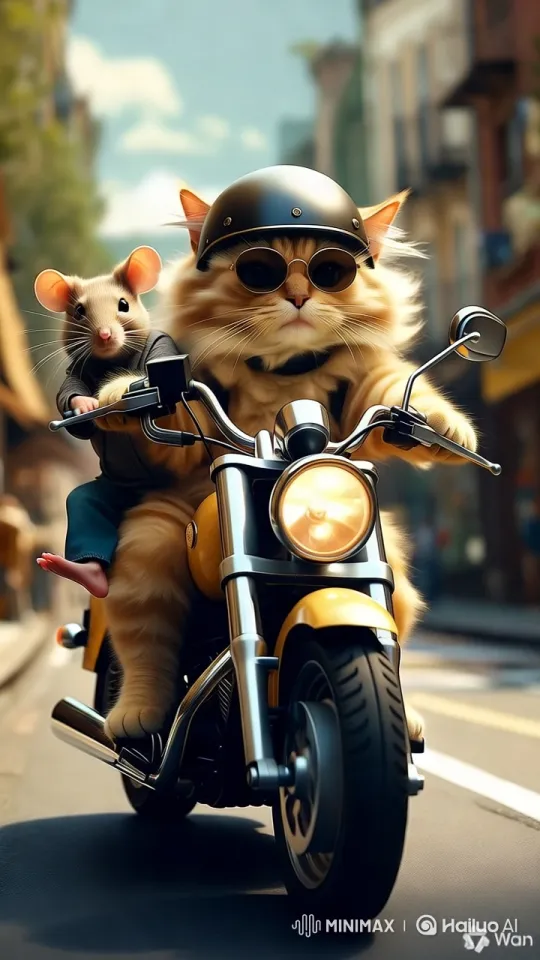 Cat Transformed into Bee After Honey Pursuit – AI Generated Video | Hailuo AI