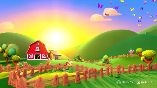Farmyard Fun: Animated Adventures of Animals – AI Generated Video | Hailuo AI