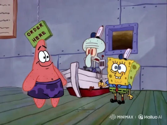 SpongeBob and Friends at the Krusty Krab – AI Generated Video | Hailuo AI