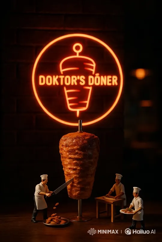 Doktor's Döner: Artisanal Kebab Experience – AI Generated Video | Hailuo AI