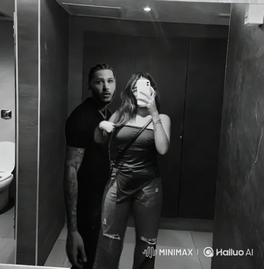 Couple Reflecting Love in Modern Bathroom Setting – AI Generated Video | Hailuo AI