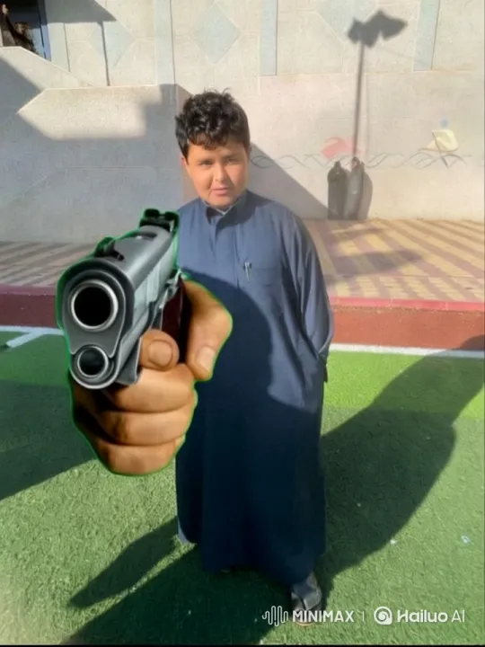 Mysterious Man with Gun in Tense Video Scene – AI Generated Video | Hailuo AI