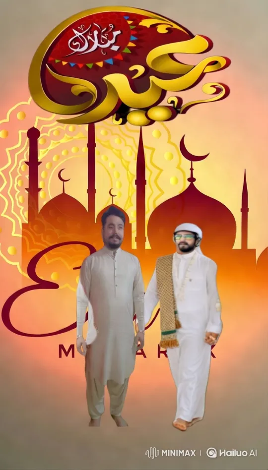 Traditional Embrace Celebrates Unity in Festive Setting – AI Generated Video | Hailuo AI