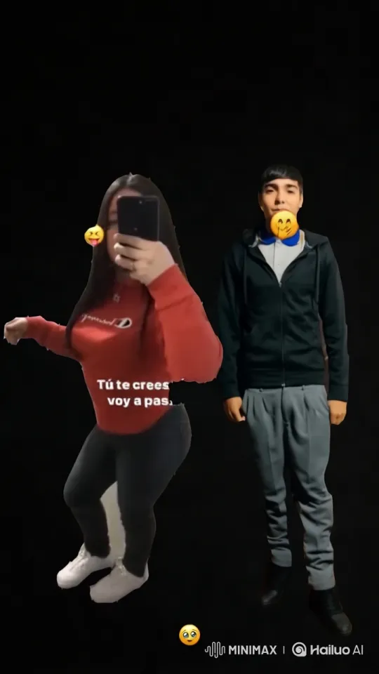 Affectionate Couple Shares Intimate Moment in Black Background Video – AI Generated Video | Hailuo AI