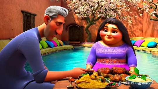Intimate Spring Day: Amir and Roya's Feast and Affection – AI Generated Video | Hailuo AI