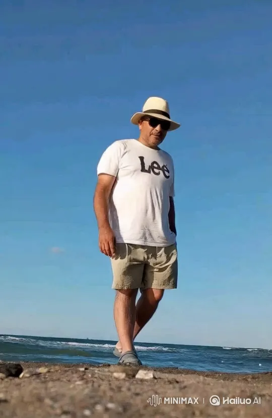 Titanic Sails Past Modern Beach in Surreal Scene – AI Generated Video | Hailuo AI