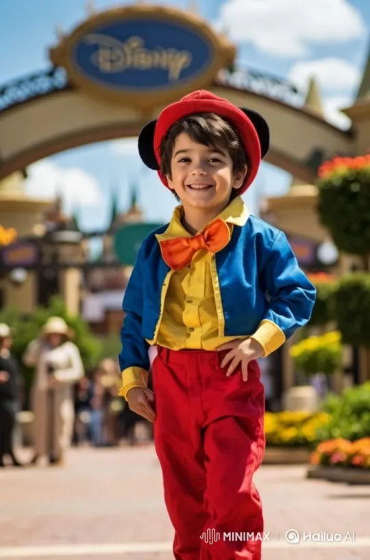 Child in Disney Costume Rotates in Live2D Animation – AI Generated Video | Hailuo AI