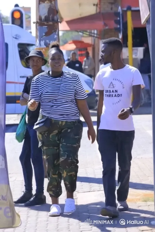 Urban Walk: Group Strolls Through Sunlit Street – AI Generated Video | Hailuo AI