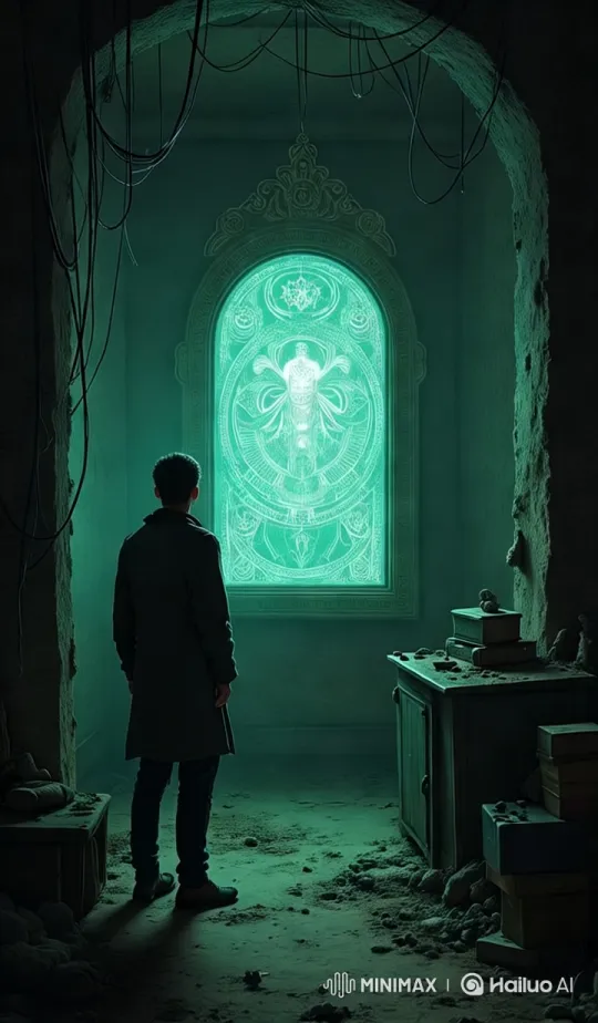 Curious Teen Explores Enchanted Mirror in Dusty Attic – AI Generated Video | Hailuo AI
