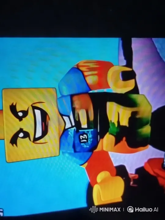 LEGO Character Shows Determination in Colorful Scene – AI Generated Video | Hailuo AI