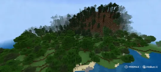 Minecraft: Aesthetic Exploration of a Lush Forest – AI Generated Video | Hailuo AI