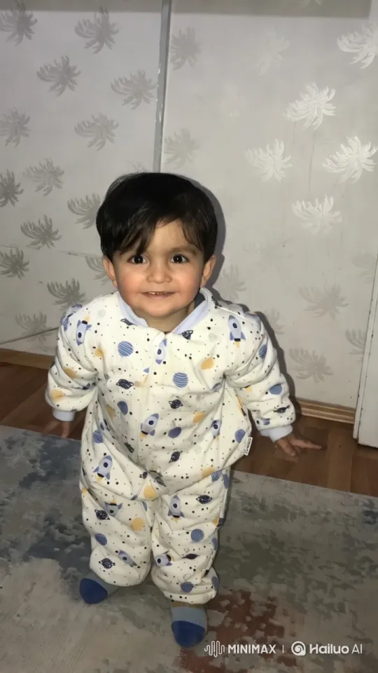 Toddler in Cozy Room with Playful Stance – AI Generated Video | Hailuo AI