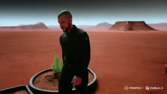 Mars Colonist Befriends Unique Martian Creature – AI Generated Video | Hailuo AI