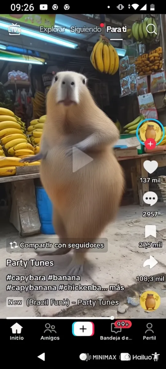 Capybara Dancing in a Market Setting – AI Generated Video | Hailuo AI