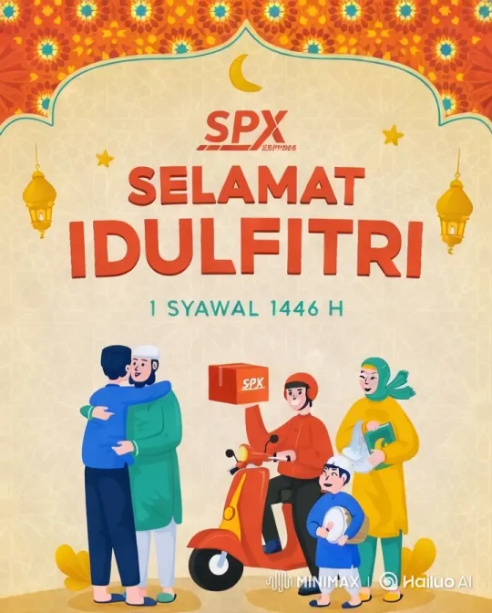 Idul Fitri Celebration with Family and SPX Express – AI Generated Video | Hailuo AI