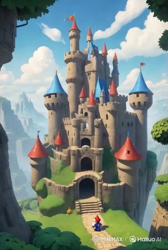 Mario and Friends Explore an Ancient Fortress – AI Generated Video | Hailuo AI