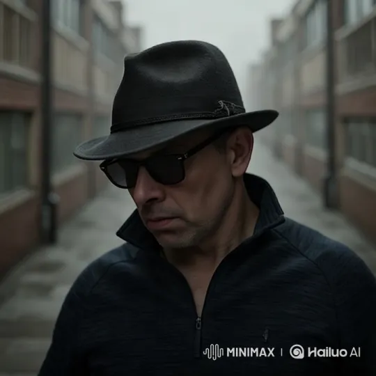 Mysterious Man Smokes in Foggy Alleyway – AI Generated Video | Hailuo AI