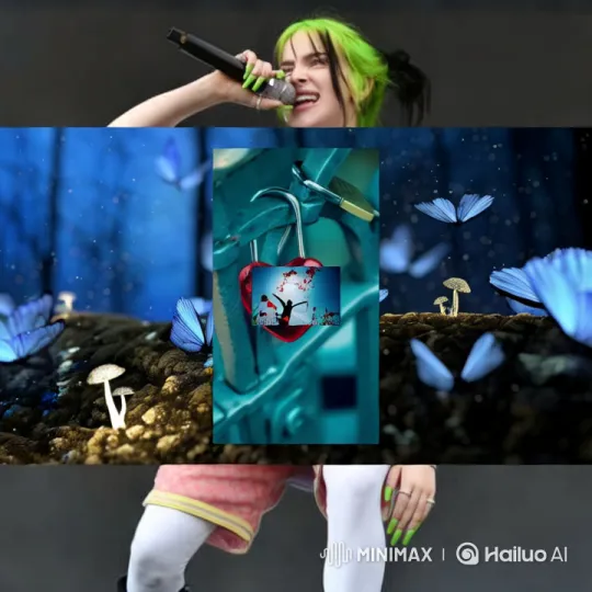 Vibrant Love: A Surreal Journey with Glowing Butterflies – AI Generated Video | Hailuo AI