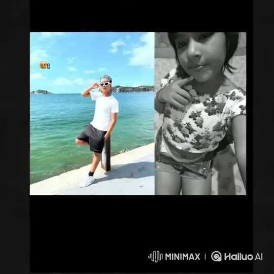 Coastal Serenity Meets Monochrome Elegance – AI Generated Video | Hailuo AI