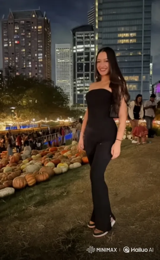 Vibrant City Night Out with Festive Energy – AI Generated Video | Hailuo AI