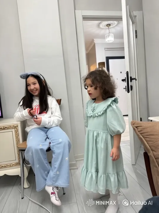 Live2D Video: Young Girl and Bear's Playful Encounter – AI Generated Video | Hailuo AI