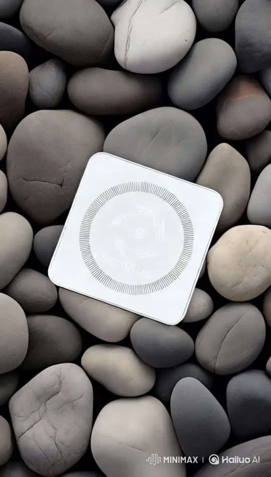Sleek Somnus Device Showcased with Stones – AI Generated Video | Hailuo AI