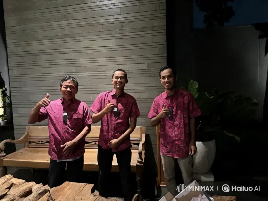 Kungfu Trio Showcases Artistry in Dimly Lit Studio – AI Generated Video | Hailuo AI