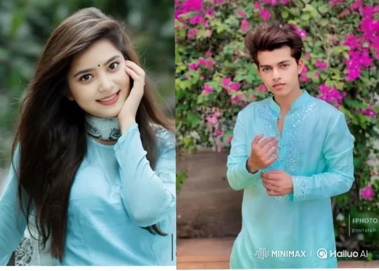 Romantic Kiss in Serene Garden Setting – AI Generated Video | Hailuo AI