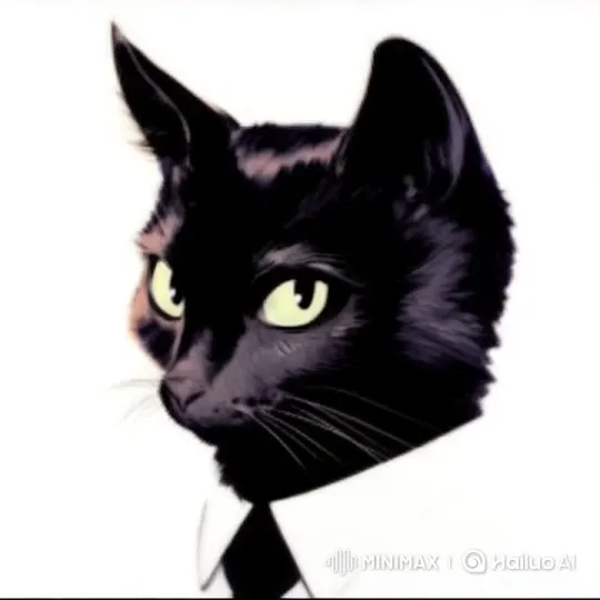 Animated Black Cat in White Shirt - Live2D Short Film – AI Generated Video | Hailuo AI