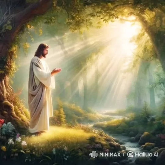 Contemplative Figure in Enchanted Forest – AI Generated Video | Hailuo AI