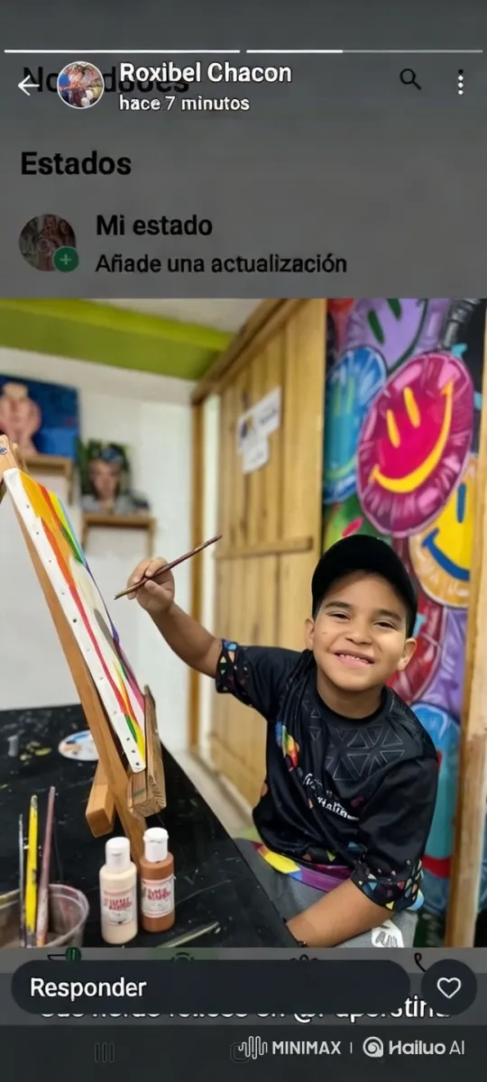 Young Artist at Work in Colorful Studio – AI Generated Video | Hailuo AI