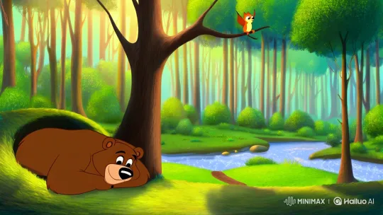 Forest Morning Serenity: Wildlife Awakens in Nature's Harmony – AI Generated Video | Hailuo AI