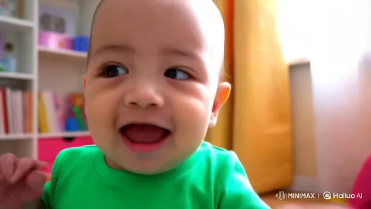 Baby's Joyful Dance in Colorful Nursery – AI Generated Video | Hailuo AI