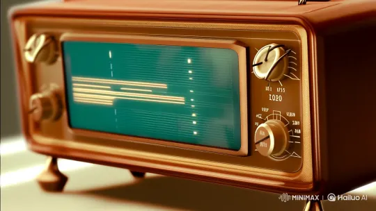 Soviet Radio and Celestial Journey Visual Symphony – AI Generated Video | Hailuo AI