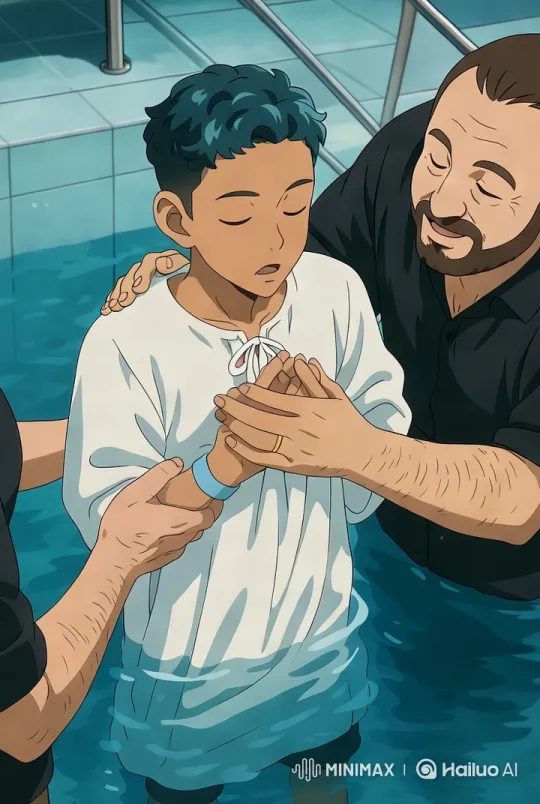 Young Person's Serene Baptism Ceremony – AI Generated Video | Hailuo AI