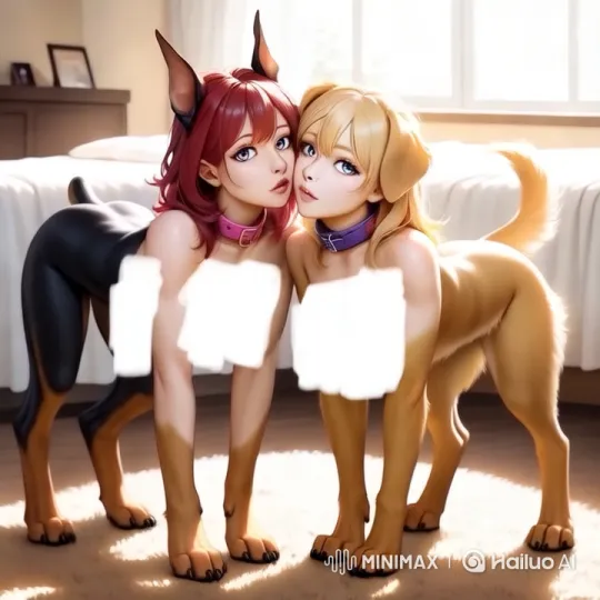 Aesthetic Doggirls in Cozy Bedroom Scene – AI Generated Video | Hailuo AI