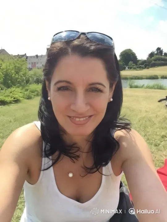 Woman in Serene Landscape with Aesthetic Panorama – AI Generated Video | Hailuo AI